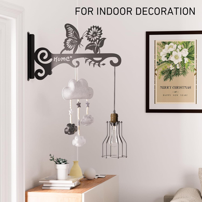 2-Pack Metal Wall Plant Hanger Hooks for Flowers & Bird Feeders