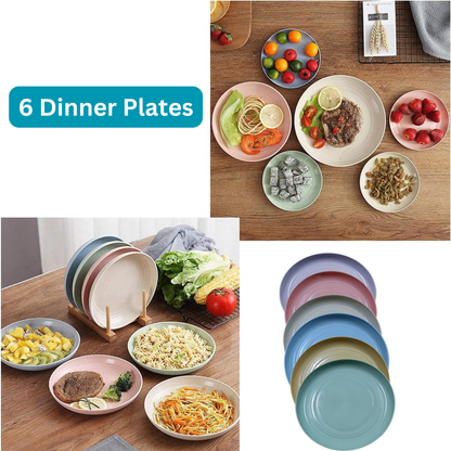 14-Piece Microwave Ramen Bowl & Plate Set with Cutlery