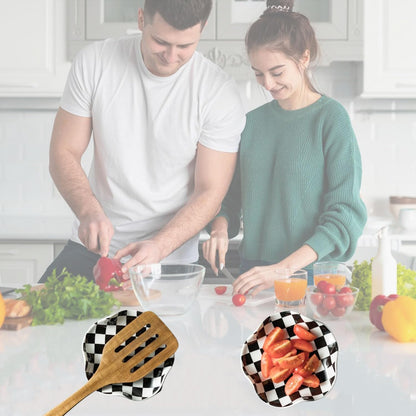 2-Pack Ceramic Spoon Rests for Kitchen Worktop & Stove – Black
