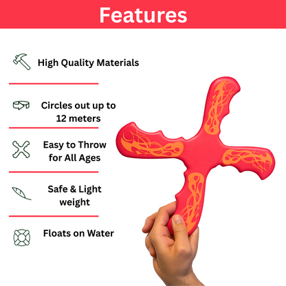 2-Piece Skip Ball & Boomerang Set with LED Ankle Counter