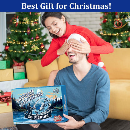 24-Piece Fishing Lure Advent Calendar Gift Set for Anglers