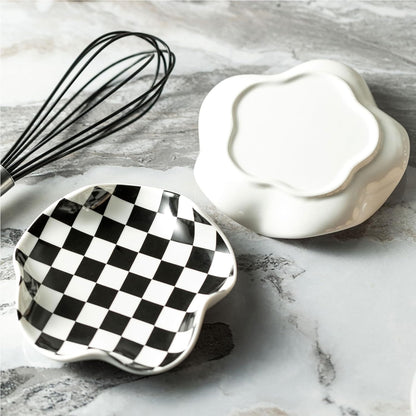 2-Pack Ceramic Spoon Rests for Kitchen Worktop & Stove – Black