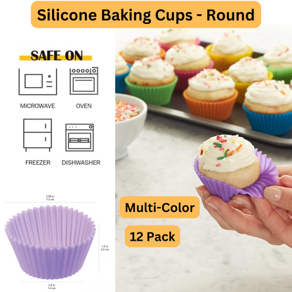 200 Disposable Air Fryer Liners with 12 Reusable Silicone Baking Cups
