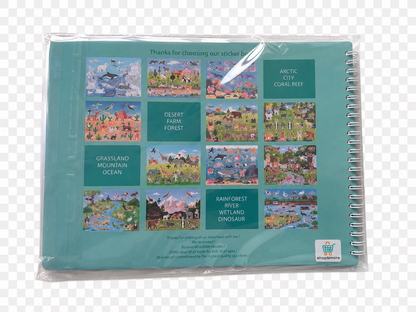 Animal Habitats Sticker & Colouring Book with 600 Stickers