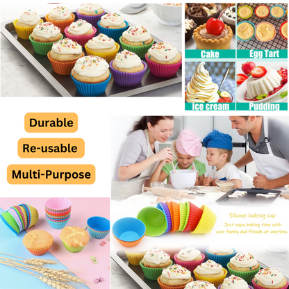 200 Disposable Air Fryer Liners with 12 Reusable Silicone Baking Cups