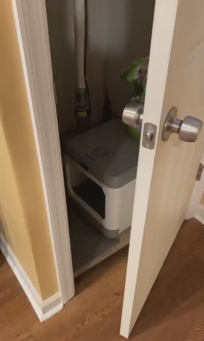 Adjustable Cat Door Latch & Interior Door Strap with Door Stopper